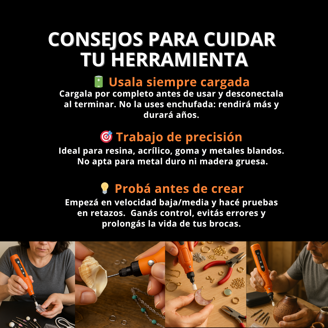 Mini Taladro Multiunción Inalambrico USB