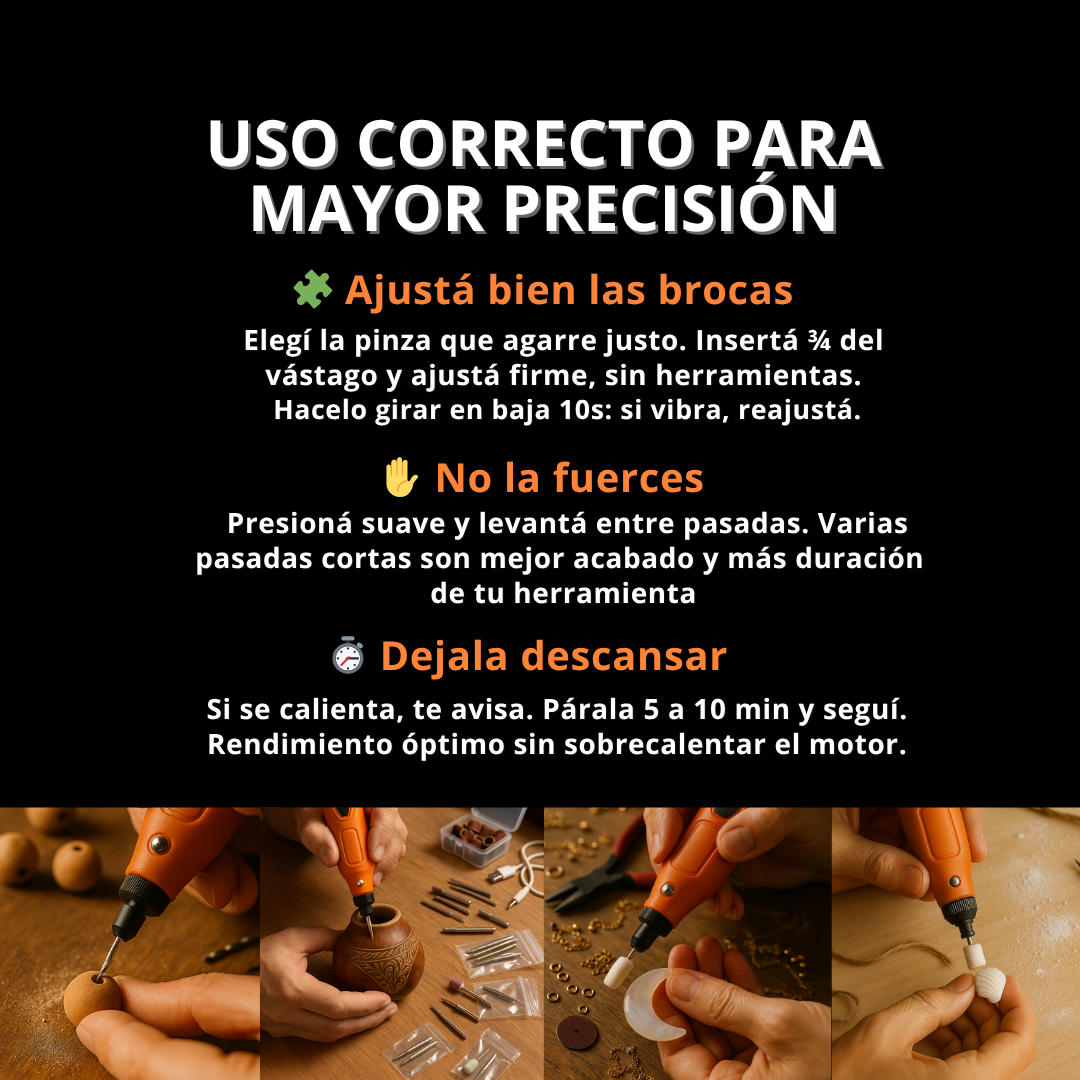 Mini Taladro Multiunción Inalambrico USB